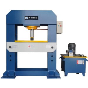 100-ton small H-frame adjustable height worktable hydraulic press machine