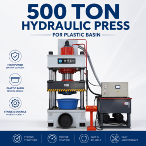 High Efficiency 500T Hydraulic Press for Plastic Basin Production