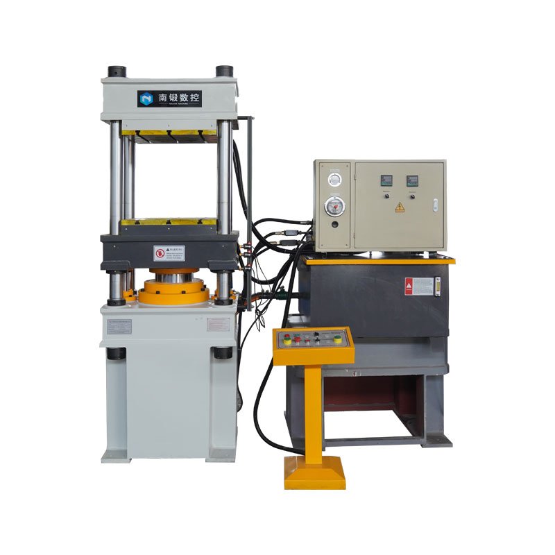 160 Ton Hydraulic Hot Press Machine with Heated Platen for Composite Material Forming