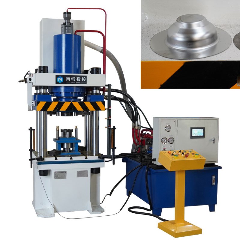 200 Ton Four Column Hydraulic Press for Stainless Steel Drain Cover Production
