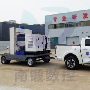 Nanduan CNC Exports Self-developed 200-ton Mobile Tire Presses Overseas