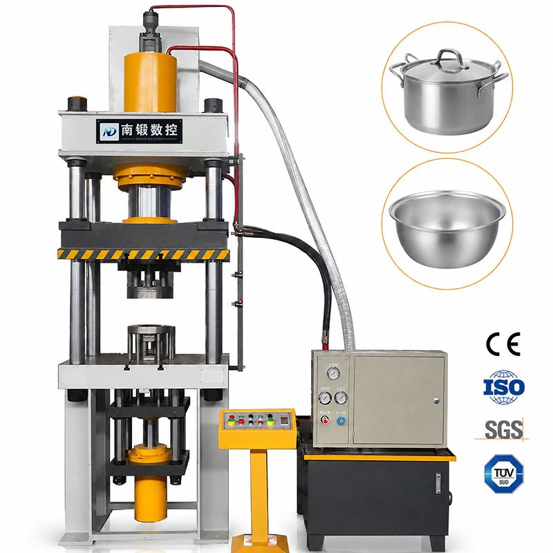 200 Ton Stainless Steel & Aluminum Pot Deep Drawing Hydraulic Press Machine for Metal Forming