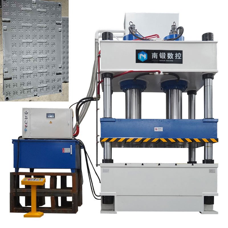 800 Ton Drain Cover and Slatted Floor Hydraulic Press Machine  Composite Manhole Cover Molding Machine