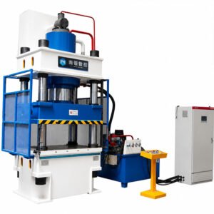 500 Ton Four Column Hydraulic Press with Safety Light Curtain and Protective Guarding