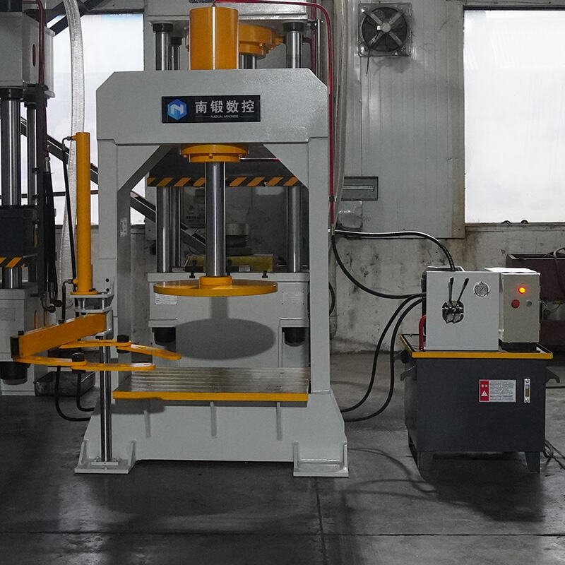 120 ton hydraulic forklift solid tire press machine with lift arm