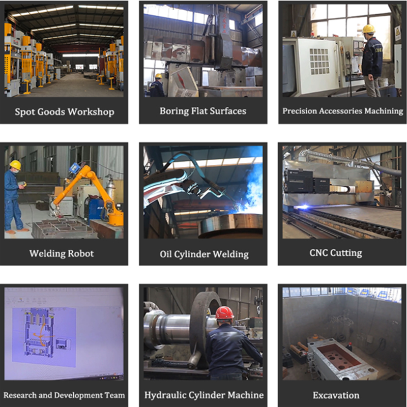 Nadun 160Tons Forklift Solid Truck Tire Tyre Hydraulic Press Machine manufacture