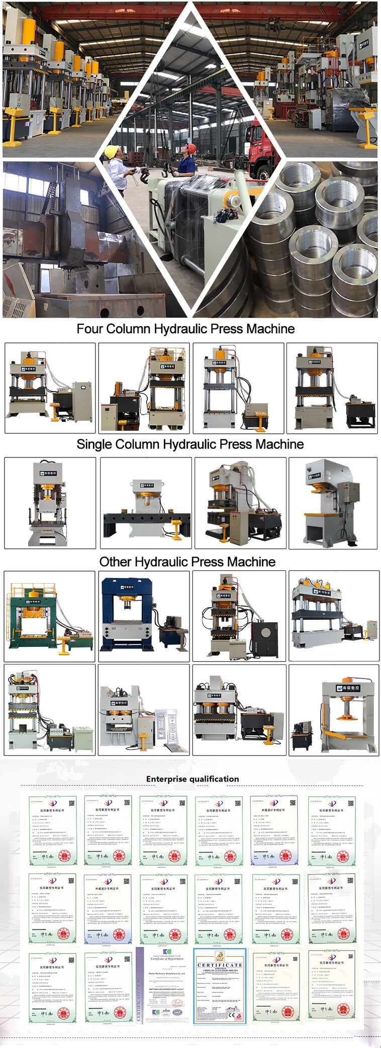 hot sale hydraulic shop press machine 50ton 100ton 150ton for metal factory