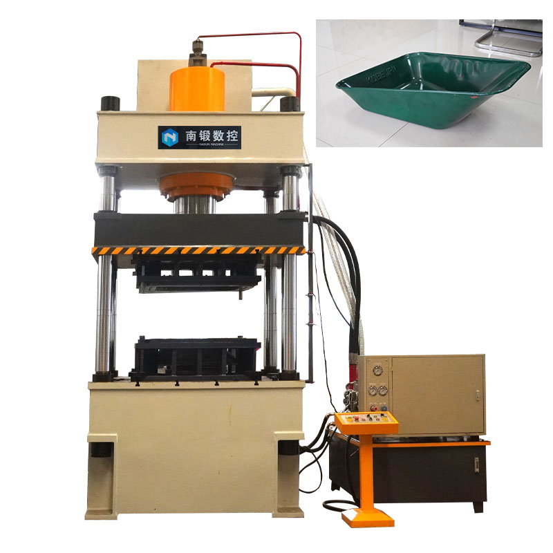 400-ton four-column hydraulic press for manufacturing wheelbarrow