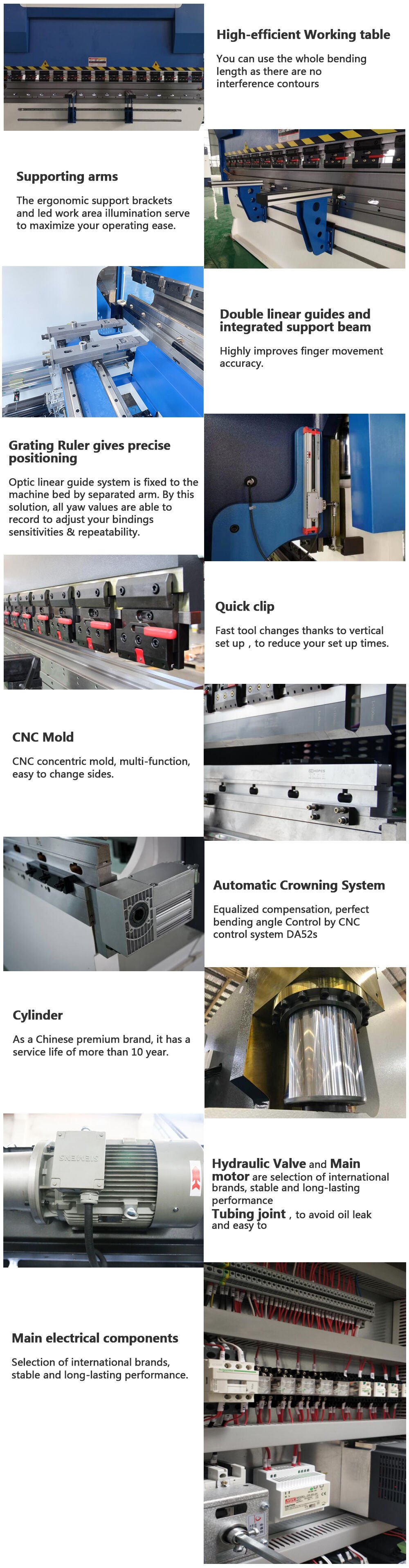 Electro-hydraulic bending machine with HK58T control system supplier