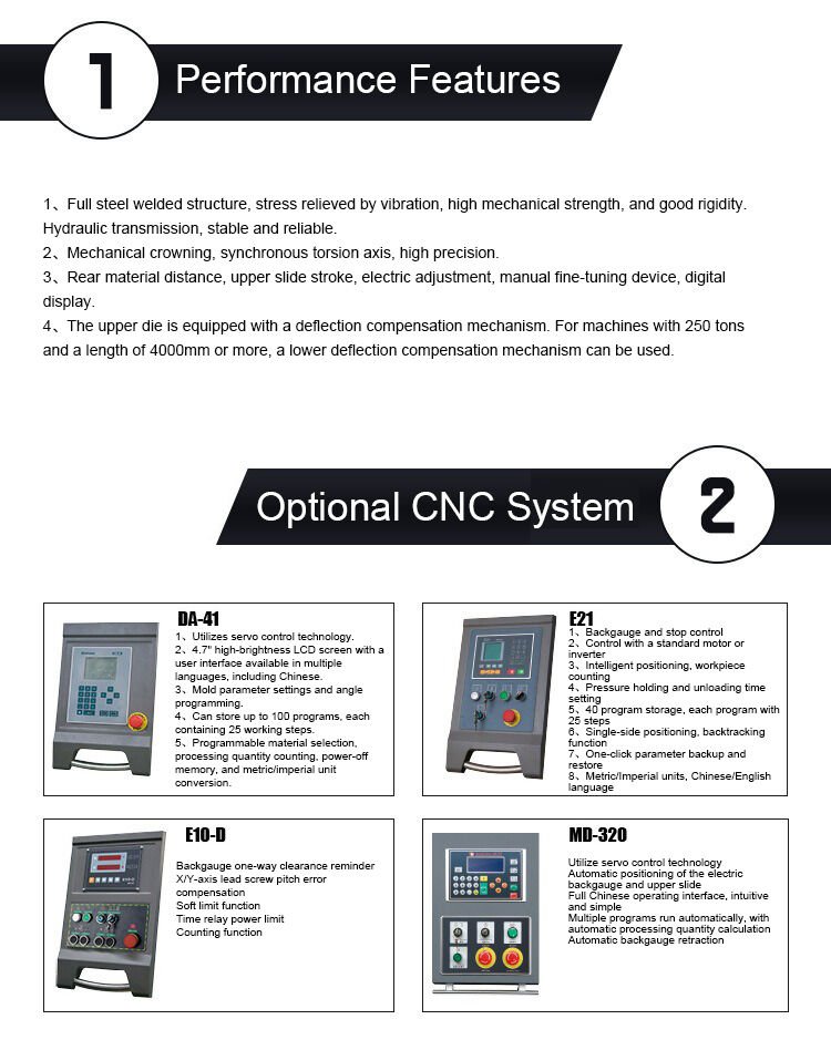 100 ton CNC hydraulic press brake machine supplier