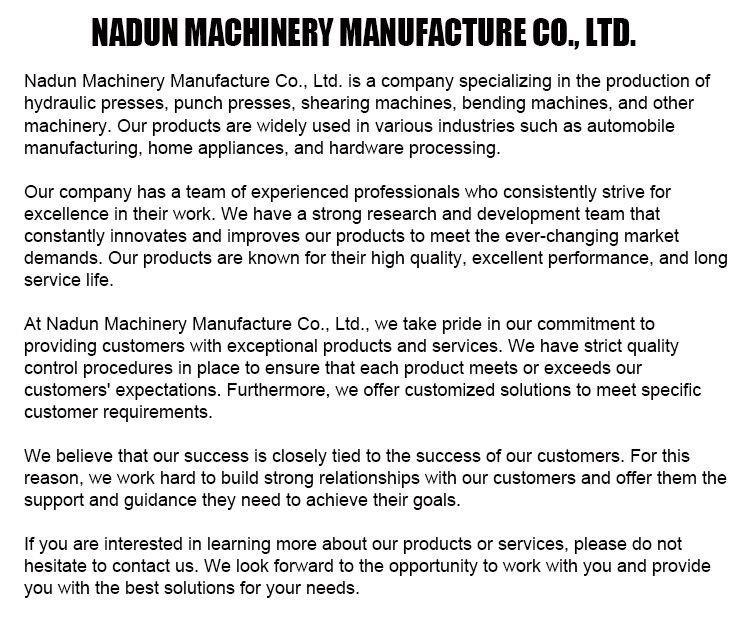 100 ton CNC hydraulic press brake machine manufacture